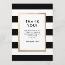 Search for black and gold wedding thank you cards Stripes