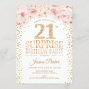 Search for floral 21st birthday invitations Watercolor