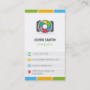 Search for camera lens photography business cards qr code