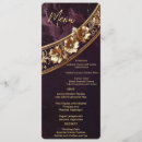 Search for purple and gold menus Rehearsal dinner
