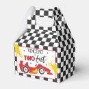 Search for race car favor boxes Two fast birthday