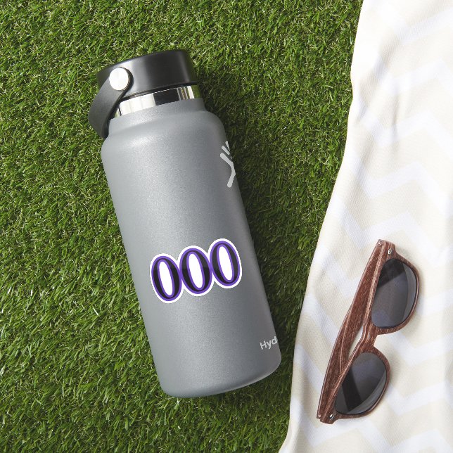 000 Angel Number New Cycles Sticker (HydroFlask Insitu)
