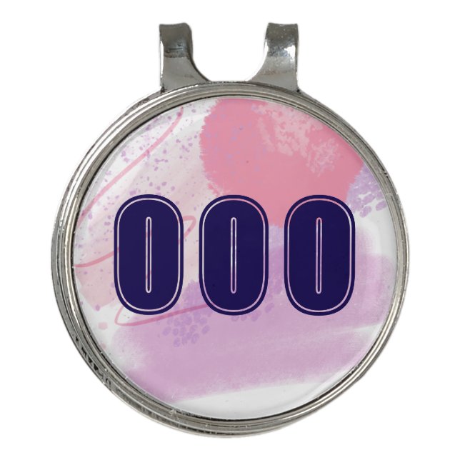 000 Angel Number Spiritual Awakening Vibes Golf Hat Clip (Front)