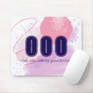 000 Angel Numbers Pink Limitless Spirit High Vibes Mouse Pad