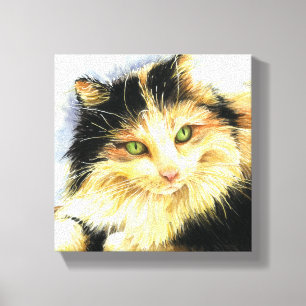 0010 Calico Cat Canvas Print