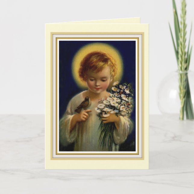 0015 Infant Jesus Greeting Card (Front)