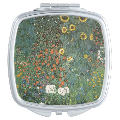 001_008 Gustav Klimt Sunflower Farm Garden Compa Compact Mirror