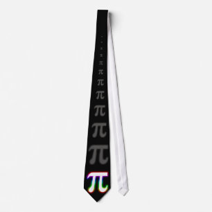 (001:10) Colorful Glowing Pi - Black Tie