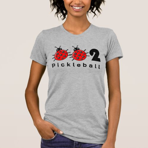 002 custom text Cute pickleball ladybird T_Shirt