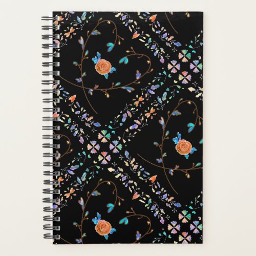 002 heart rose pattern planner