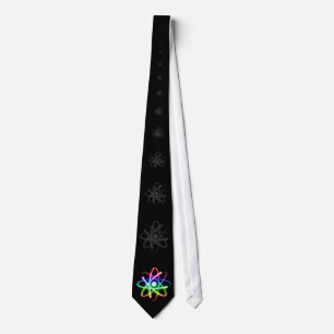 (003:10) Colorful Glowing Atoms - Black Tie