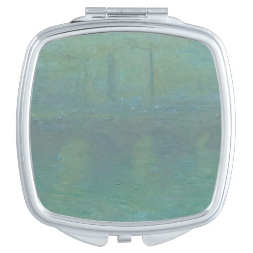004_010 Claude Monet Twilight Waterloo Bridge Co Compact Mirror