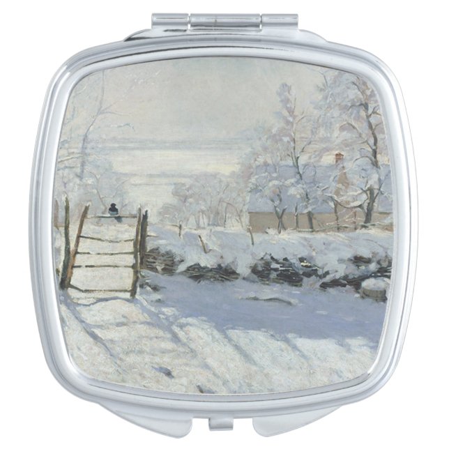 004-029 Claude Monet "Kasasagi" Compact Mirror (Front)