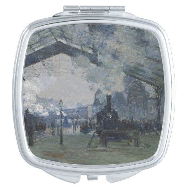 004-033 Claude Monet "Saint-Lazare" Compact Mirror (Front)