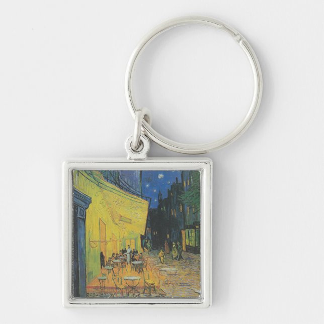 005-007 Van Gogh's Night Café Terrace - Compact Mi Keychain (Front)
