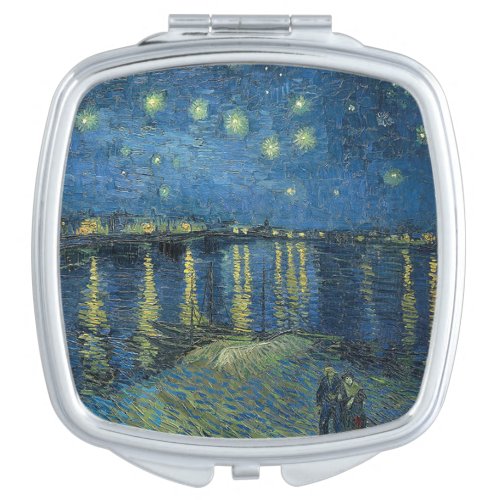 005_012 Van Goghs The Starry Night of the Rhone  Compact Mirror