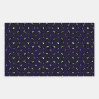 006 space rectangular sticker