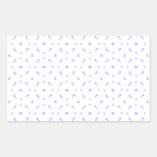 006 space rectangular sticker