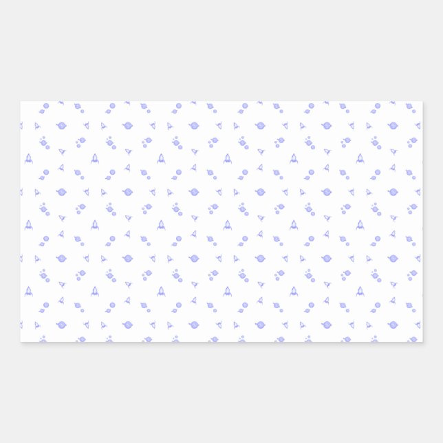 006 space rectangular sticker (Front)