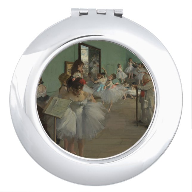 007-007 Edgar Degas "Ballet Lesson" Compact Mirror (Front)