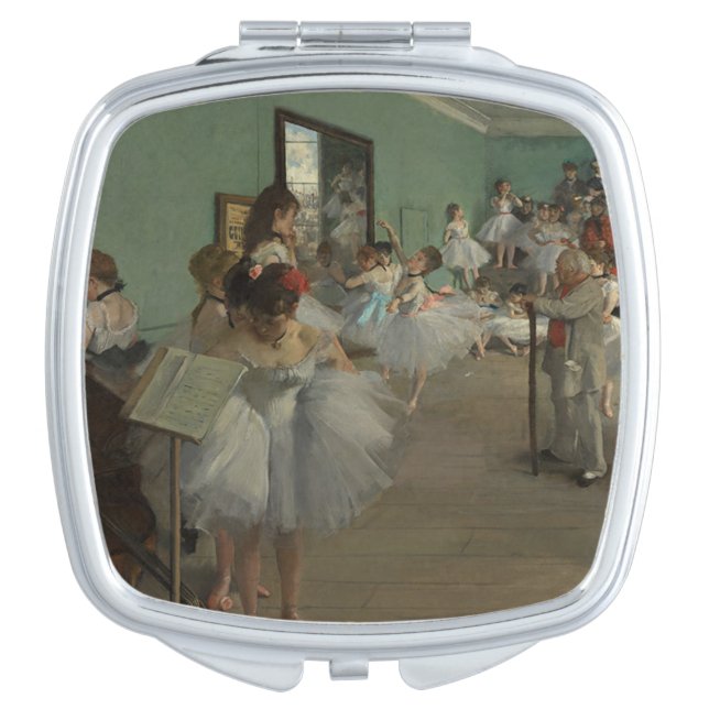 007-007 Edgar Degas "Ballet Lesson" Compact Mirror (Front)