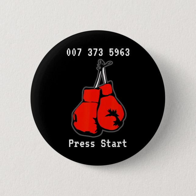 007 373 5963 The Dream Fight Video Game Code Boxin Button (Front)