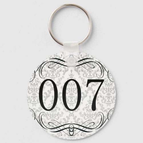 007 Area Code Keychain