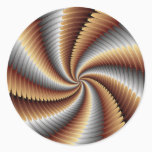 007 Fractal Classic Round Sticker