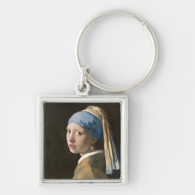 008-001 Vermeer "The Girl with the Pearl Earrings" Keychain (Front)