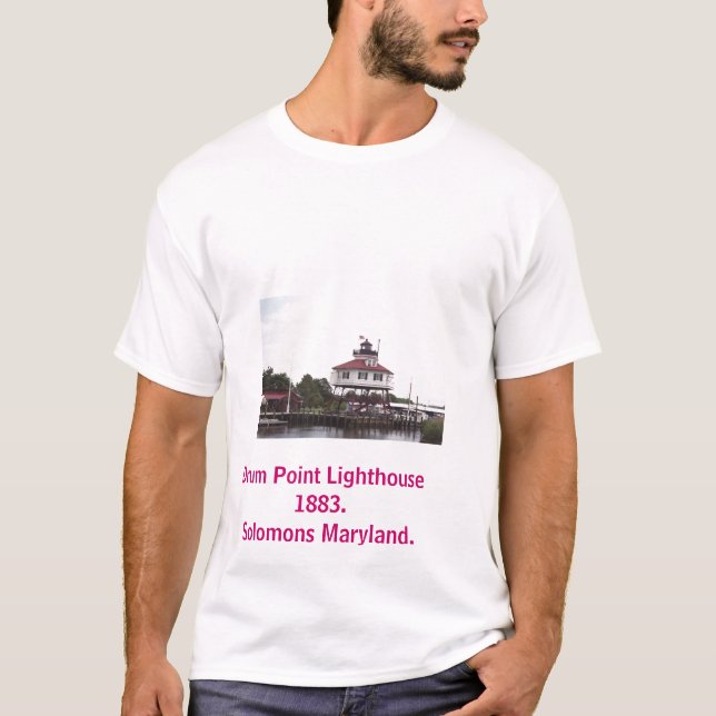 008_06, Drum Point Lighthouse 1883.Solomons Mar... T-Shirt (Front)