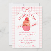 008 Blush Pink Berry Sweet Strawberry Baby Shower
