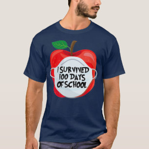 00 Days of School remote virtual teacher student T-Shirt