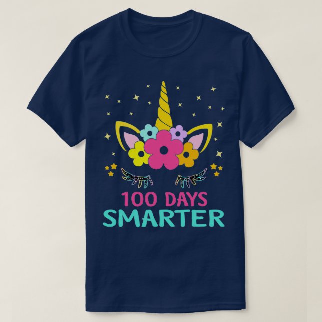 00 Days of School Unicorn Girls Costume Gift T-Shirt (Design Front)