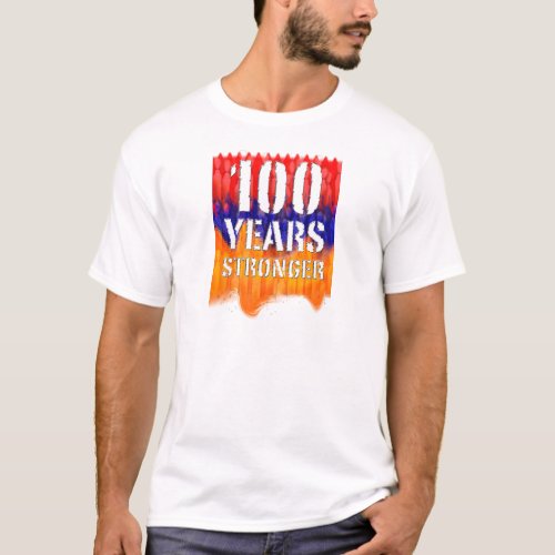 00 Years Stronger Armenian Mens Basic T_shirt