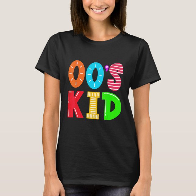 00's Kid Outfit Women Men Vintage Retro 2000's Kid T-Shirt (Front)