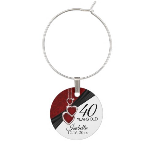 00th Birthday Celebration _ Personalize Wine Charm