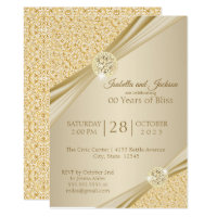 00th Gold Anniversary Design Invitation