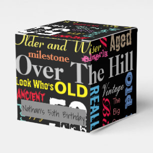 00th Happy BIrthday in a Graffiti Style  Favor Box