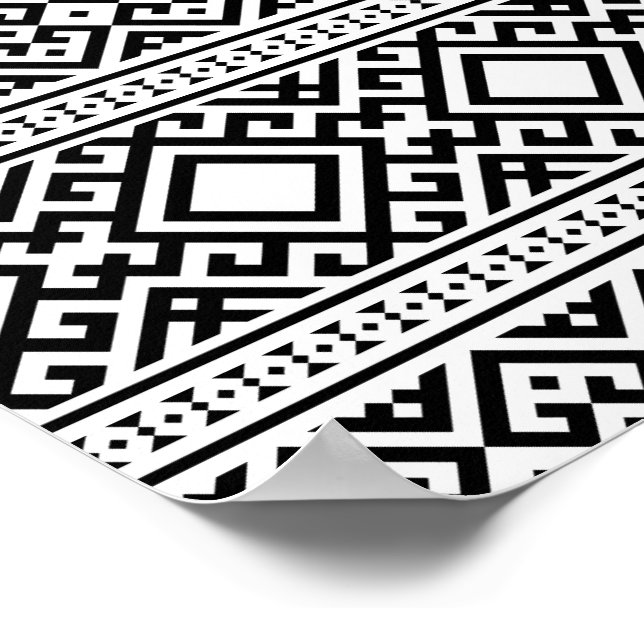 01012020 Tribal ethnic Pattern-05 Poster (Corner)