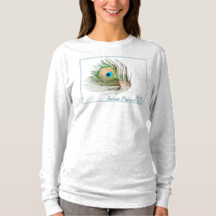 0101 Peacock Hanes Nano Long Sleeve T-Shirt