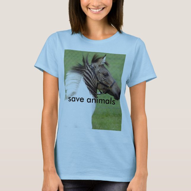 0102090491100, save animals T-Shirt (Front)