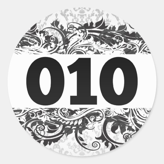 010 CLASSIC ROUND STICKER (Front)