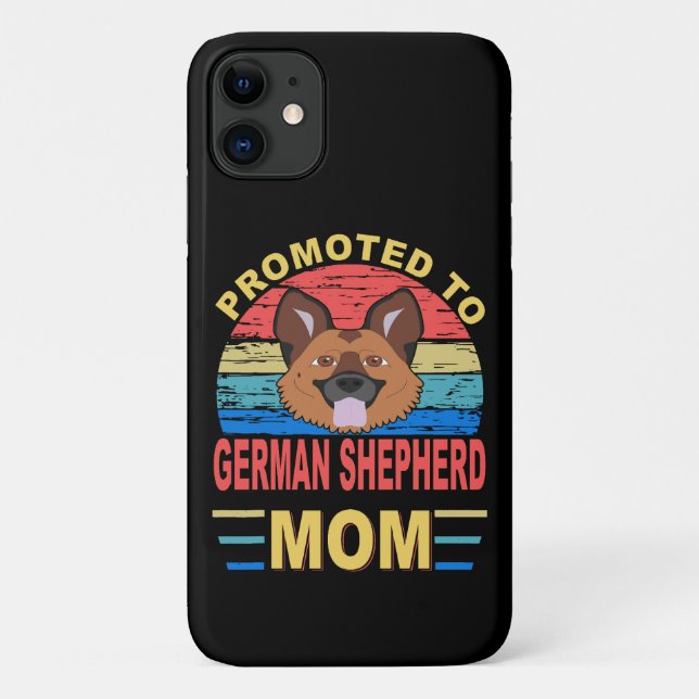 011 Promoted To German Shepherd Mom Case-Mate iPhone Case (Back)