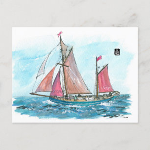 (013) Yukon Sailboats Postcard