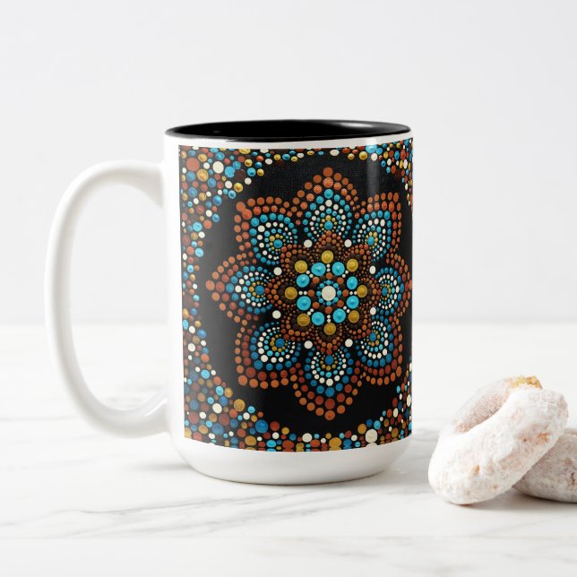 0140 - Mandala  Mug (With Donut)