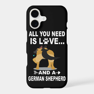 015 All You Need Is Love And A German Shepherd iPhone 17 Case