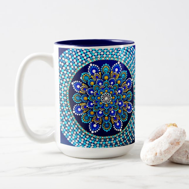 0166 - Royal Blue Mug (With Donut)