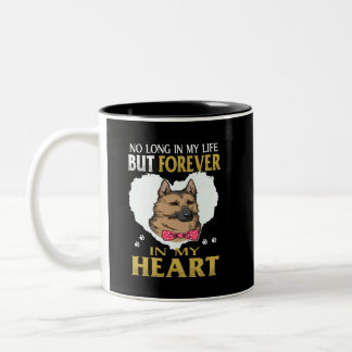 016 No Long In My Life But Forever In My Heart Two-Tone Coffee Mug