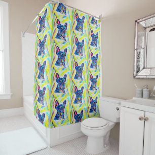 0172 - French Bulldog Love Shower Curtain