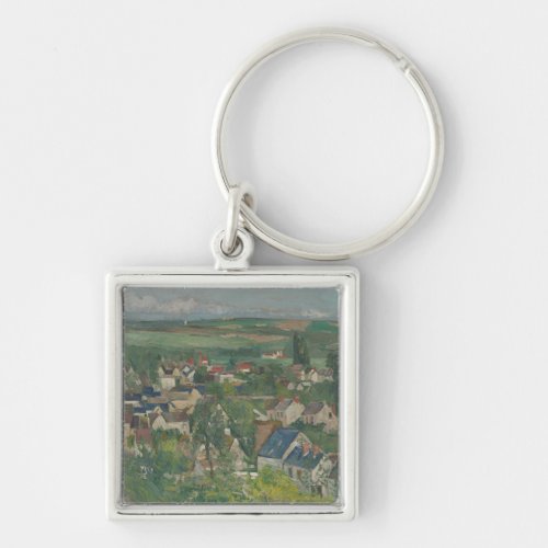 017_009 Paul Cezanne Auvers Panoramic View Comp Keychain